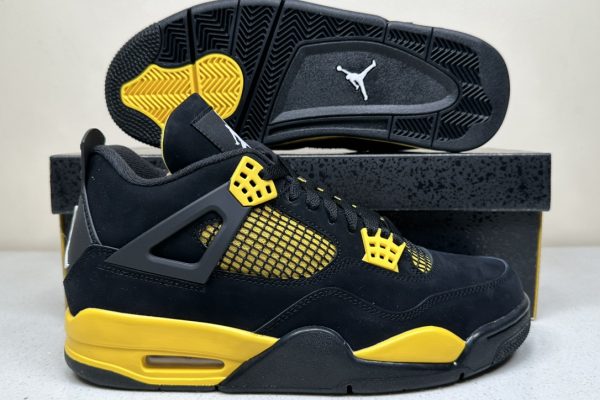 Jordan 4 Thunder Black Tour Yellow - PK 4.0 Batch 6