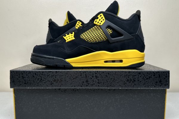 Jordan 4 Thunder Black Tour Yellow - PK 4.0 Batch 8